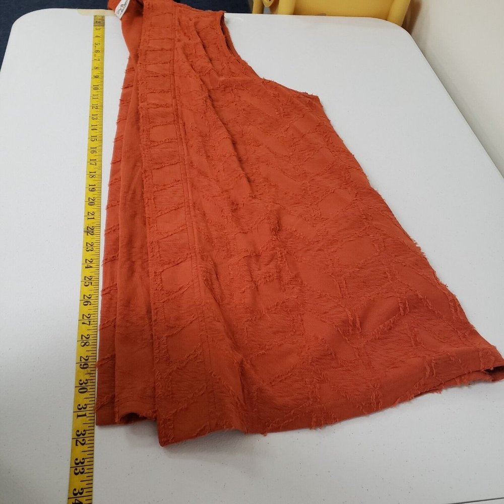 Parsley & Sage Womens Embroidered Sleeveless Cardigan Size 1X Orange Open Front - Picture 5 of 8